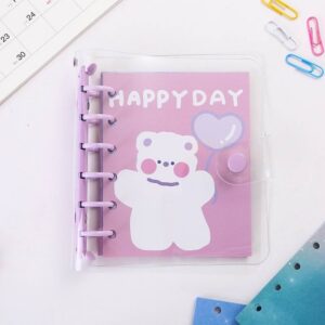 Transparent Binder Notebook with Paper