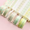 Kawaii Washi Tape - Grid Pattern - Pack of 6 - Random