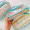 Sanrio Large Double-Layer Transparent Premium Pouch