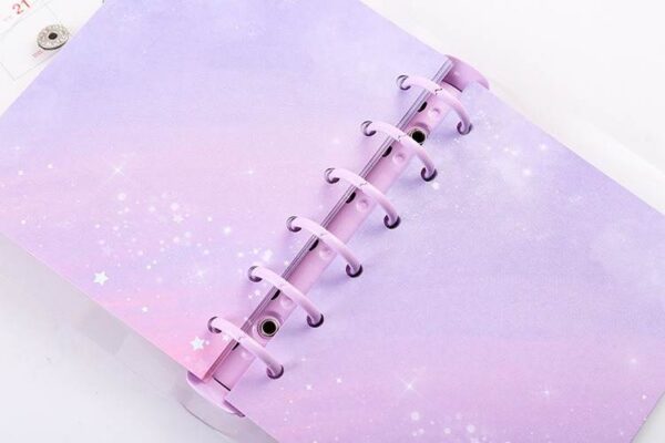 Transparent Binder Notebook with Paper